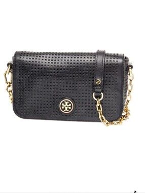 Tory Burch Authentic Black Leather Shoulder Bag